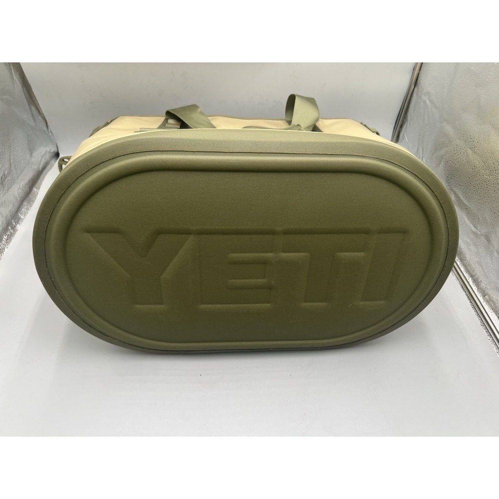 Yeti Hopper 40  Field Tan/Olive Green with Orange Blaze Interior Soft Cooler # - Picture 7 of 9